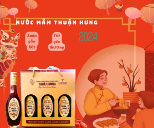 NƯỚC MẮM THUẬN HƯNG 60 ĐẠM KPG/1 HỘP 3 CHAI 180ML