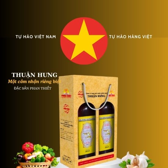 NƯỚC MẮM THUẬN HƯNG 60 ĐẠM/1 HỘP 2 CHAI 500ML